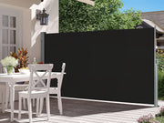 Toughout 1.6m x 3m Retractable Side Awning Screen Shade - Black