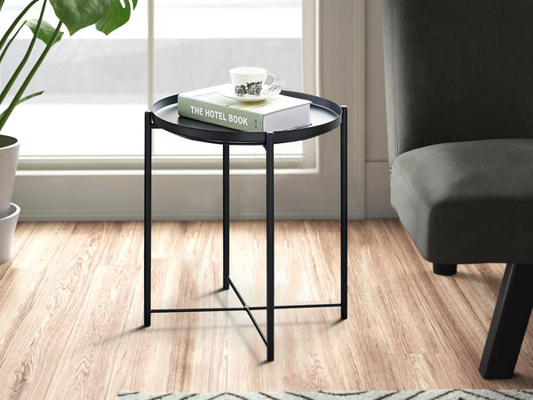 Ellison Round Side Table Coffee Table - Black