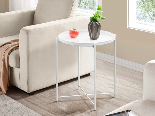 Ellison Round Side Table Coffee Table - White