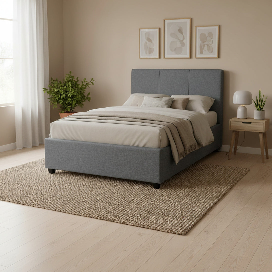 Shasta King Single Bed Frame - Dark Grey