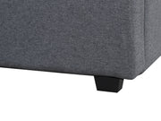 Shasta Fabric Slat Bed with Headboard - Queen
