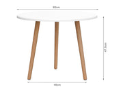 Elza 60cm Round Side Table Coffee Table