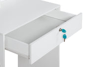 Zinnia 2 Drawer Dressing Table Set 2pcs - White