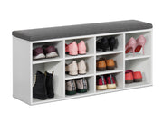 Hikaka Shoe Cabinet Shoe Bench - White