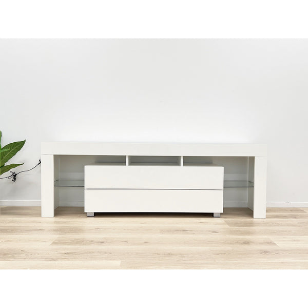 Dothan 1.6m LED Entertainment Unit - White
