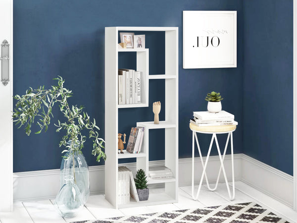 Nyasa Bookshelf Display Shelf - White