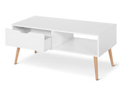 Riley Wooden Coffee Table - White