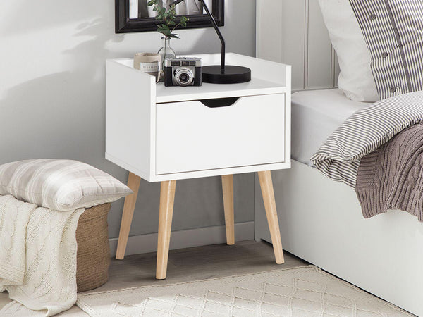 Tomi Bedside Table - White