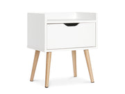 Tomi Bedside Table - White