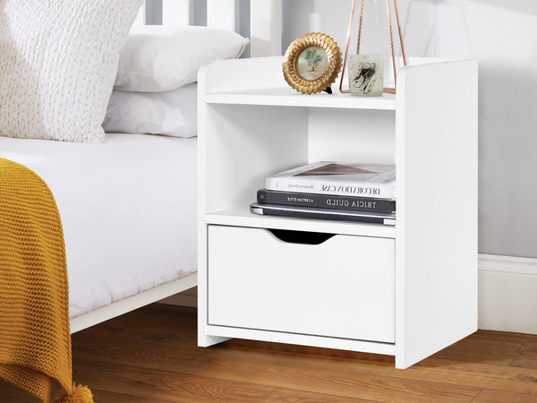 Knox Bedside Table - White