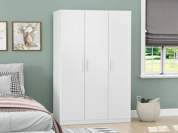 Makalu Wardrobe 3 Door Storage Shelves - White