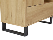 Frohna Bookshelf Cabinet with Drawer - Oak