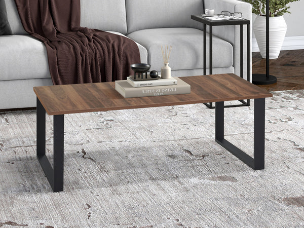 Frohna Rectangular Coffee Table - Walnut