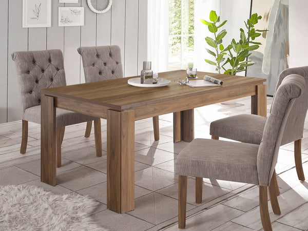 Azar Dining Table Rectangle 180 x 90cm - Walnut