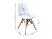 Iris Kids Chair Eiffel Tower Replica - Set of 4 - White