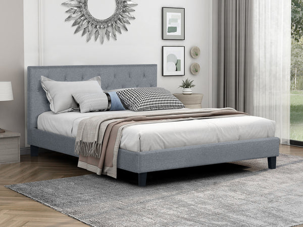 Blane Queen Bed - Grey