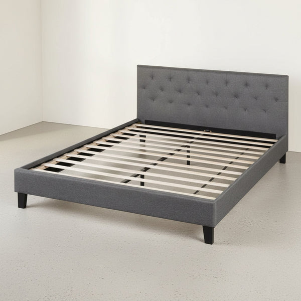 Blane Queen Bed Frame - Dark Grey