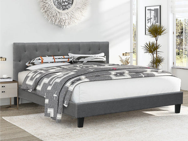 Blane Super King Bed - Dark Grey