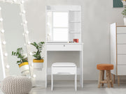 Cyclamen Dressing Table With Drawers Set 2pcs - White
