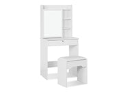 Cyclamen Dressing Table With Drawers Set 2pcs - White