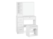 Carnation Dressing Table With Drawers Set 2pcs - White