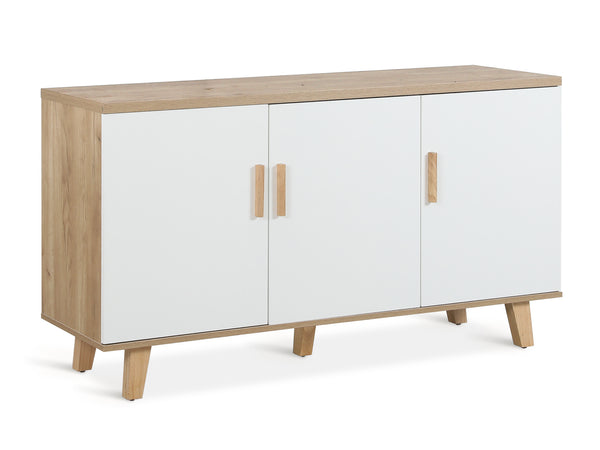 1.4m Sideboard Buffet Table - Oak + White