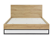 Frohna Queen Wooden Bed Frame - Oak