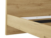 Frohna Queen Wooden Bed Frame - Oak
