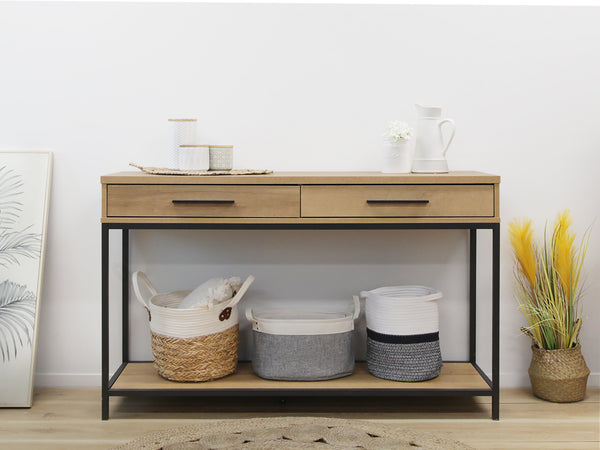 Kaden Wooden Console Table - Oak