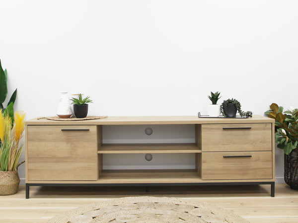 Kaden 1.8m Entertainment Unit - Oak