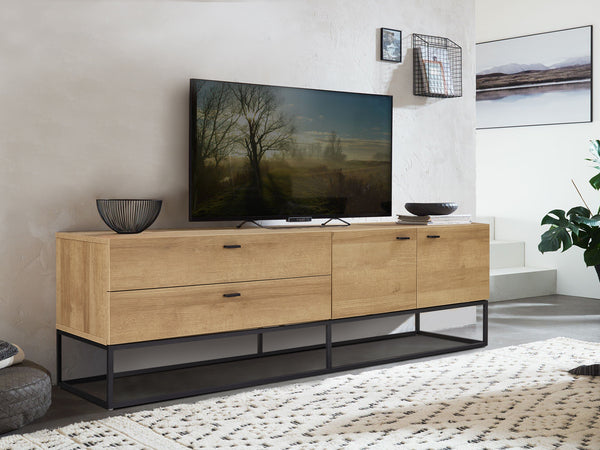 Xoan 1.6m Entertainment Unit - Oak