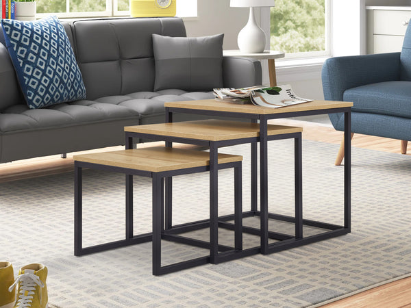 Xoan Nesting Coffee Table - Set of 3 - Oak