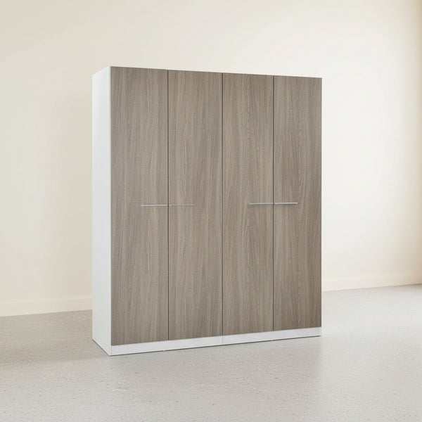 Waipoua Wooden Wardrobe - Grey Oak