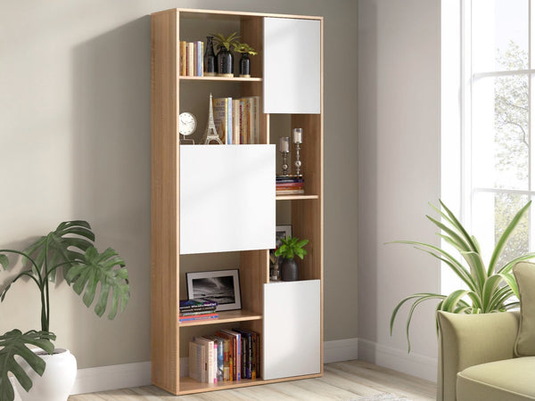 Flynn Wooden Bookshelf - Oak