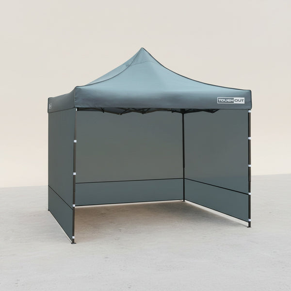 TOUGHOUT Breeze Gazebo GREY 3x3M with 3 Side Walls