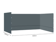 Toughout Breeze Gazebo Side Wall 3x4.5m - Grey