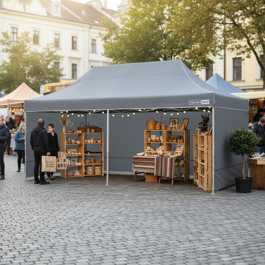 Toughout Thunderstorm Gazebo 3 x 6m - Grey