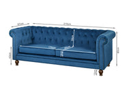 VAGAS 3 Seater Sofa - BLUE