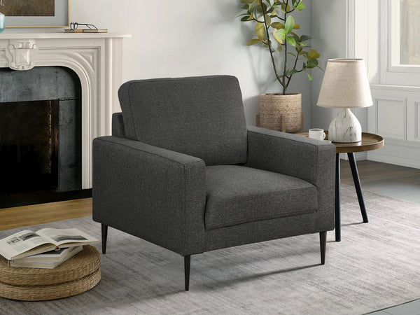 Toronto Occasional Fabric Chair - Dark Grey