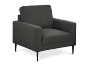 Toronto Occasional Fabric Chair - Dark Grey