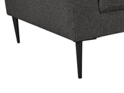 Toronto Occasional Fabric Chair - Dark Grey