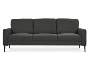 Toronto 3 Seater Fabric Sofa - Dark Grey