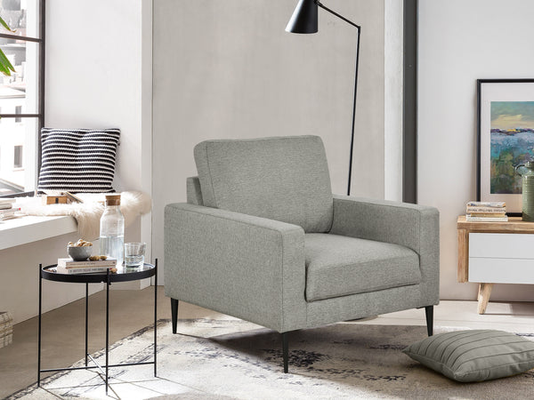 Toronto Occasional Fabric Chair - Light Grey