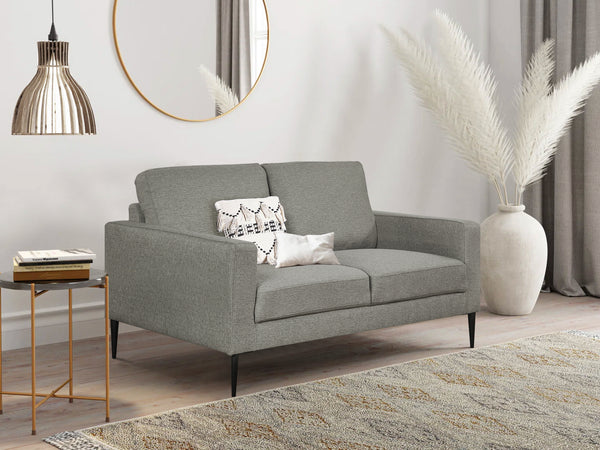 TORONTO 2 Seater Fabric Sofa - LIGHT GREY