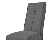 Gianna Upholstered Dining Chair - Set of 2 - Dark Grey