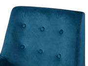 Mila Velvet Arm Chair - Blue
