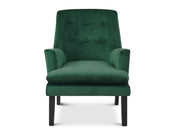 Mila Velvet Arm Chair - Green