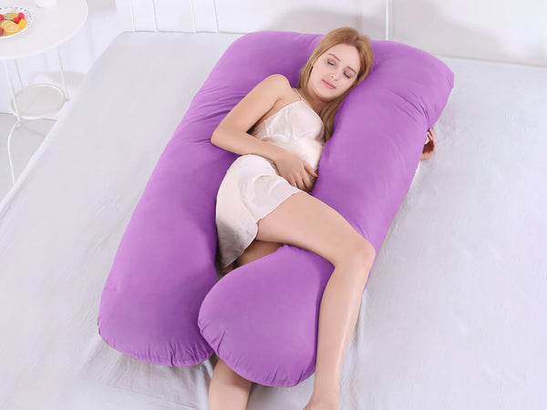 Pregnancy Maternity U-Shape Pillow - Purple