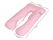 Pregnancy Maternity U-Shape Pillow - Pink