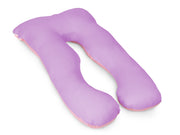 Pregnancy Maternity U-Shape Pillow - Pink + Purple